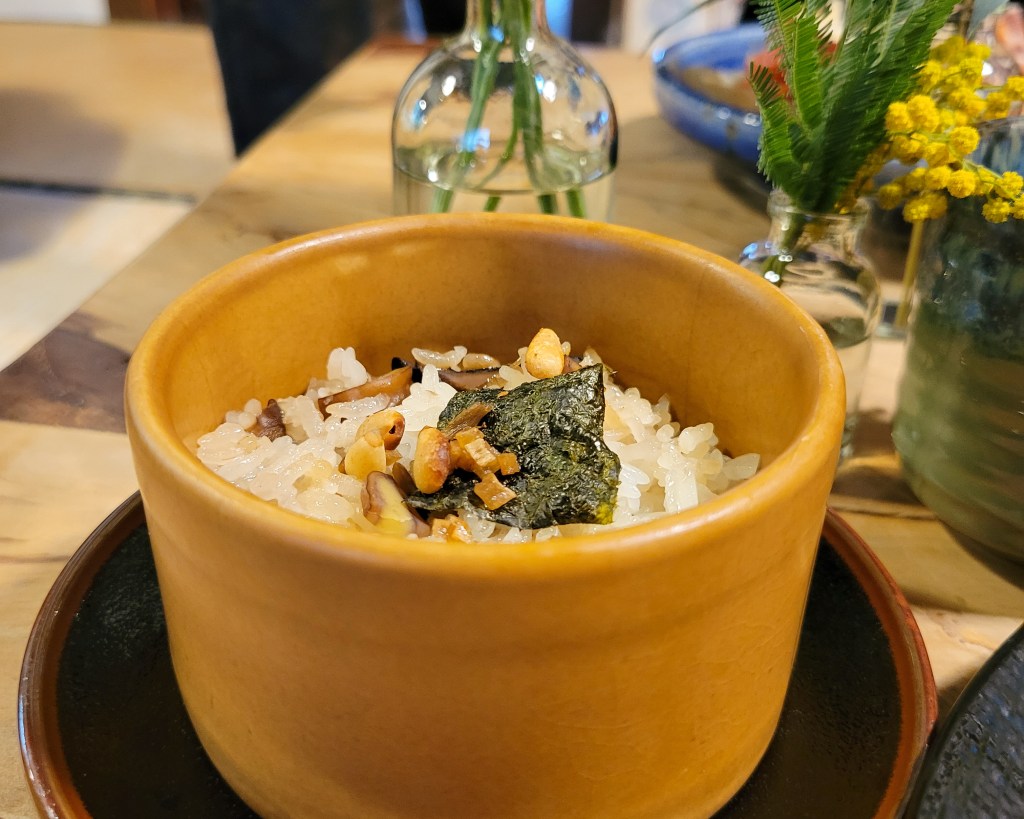 青田七六．雅宴︱匾菇栗子蒸飯