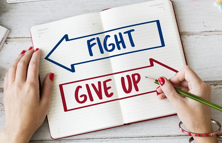 放棄或持續奮鬥，只是一瞬間的事